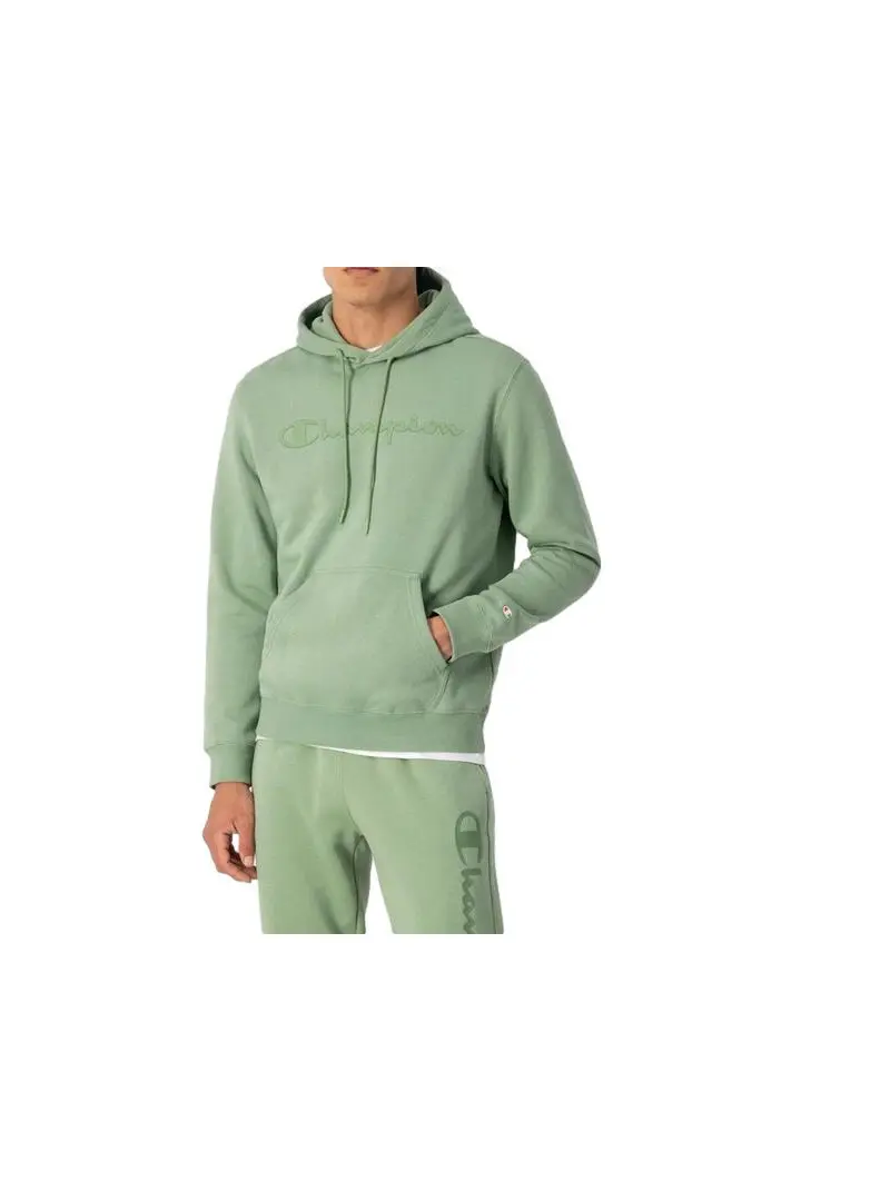 Champion Męska Bluza Hooded Sweatshirt 218282GS088 Zielony | Sklep Monotox