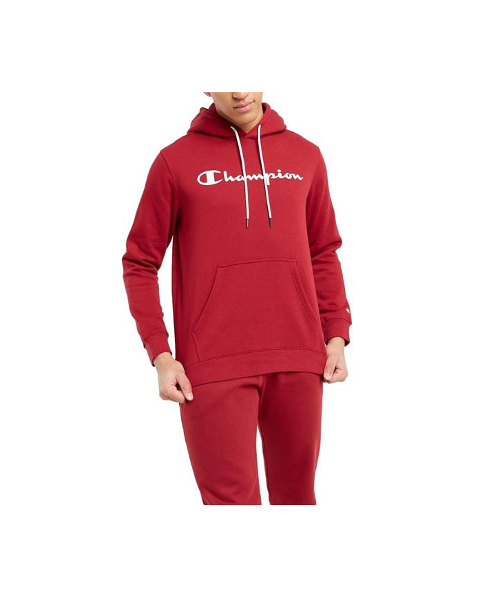Champion Męska Bluza Hooded Sweatshirt 218282RS506 Czerwony | Sklep Monotox