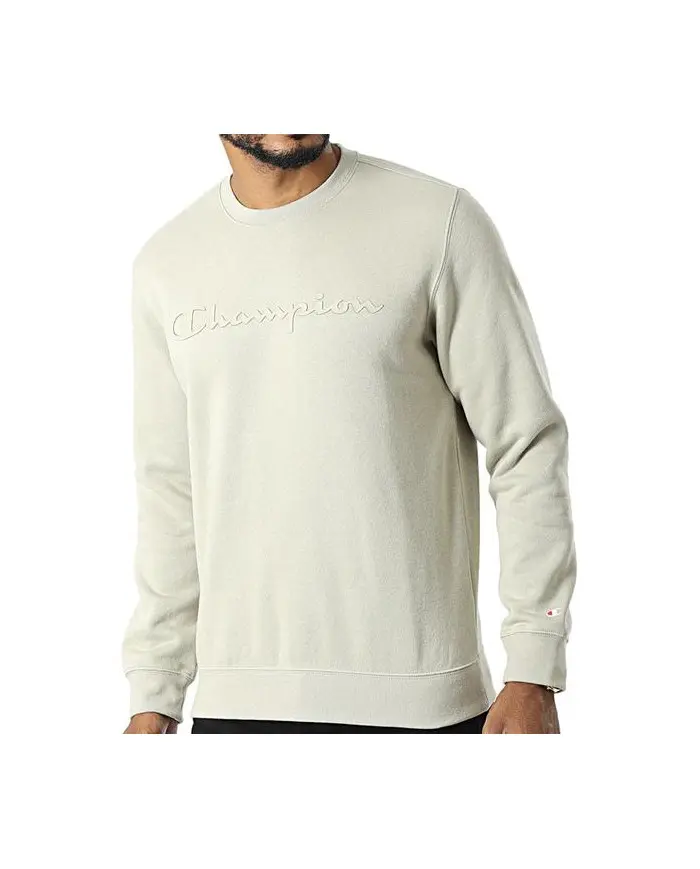 Champion Męska Bluza Crewneck Sweatshirt 218283ES066 Beżowy | Sklep Monotox