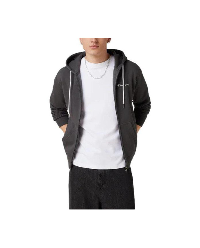 Champion Męska Bluza Hooded Full Zip Sweat 218289ES509 Szary | Sklep Monotox