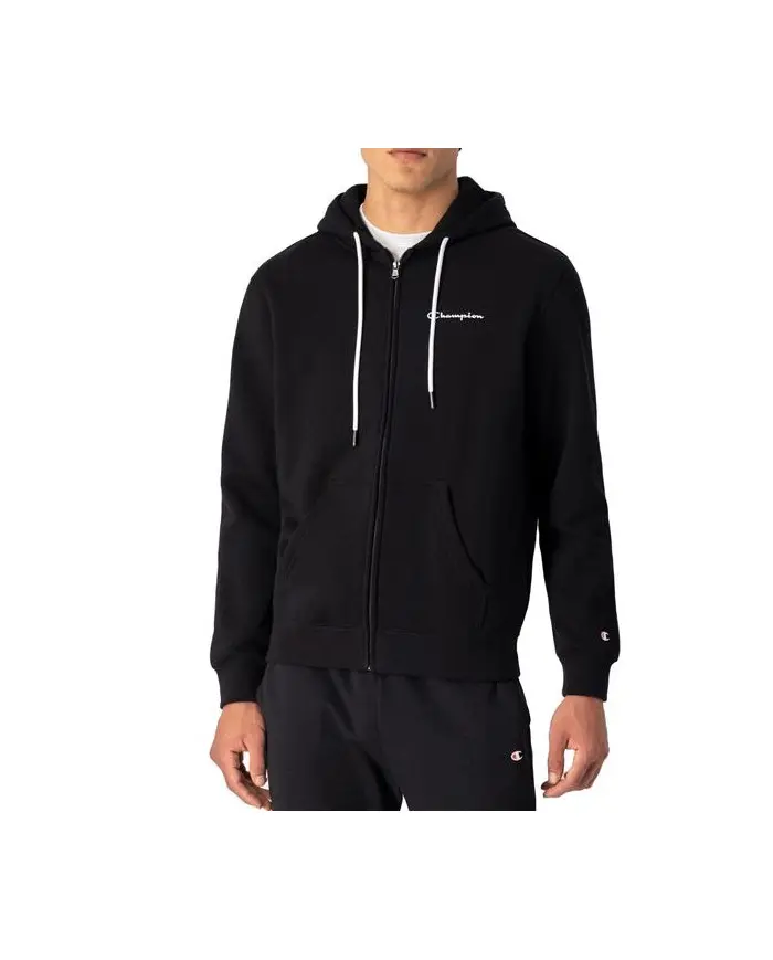 Champion Męska Bluza Hooded Full Zip Sweat 218289KK001 Czarny | Sklep Monotox
