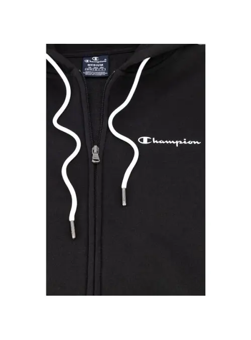 Champion Męska Bluza Hooded Full Zip Sweat 218289KK001 Czarny | Sklep Monotox