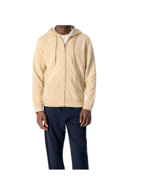 Champion Męska Bluza Hooded Full Zip Sweatshirt 218537MS073 Beżowy | Sklep Monotox