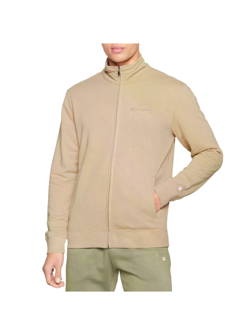 Champion Męska Bluza Full Zip Sweatshirt 218538MS073 Beżowy | Sklep Monotox