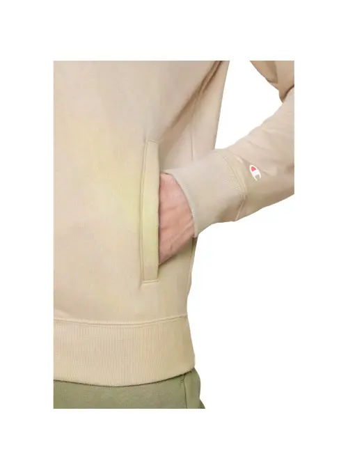 Champion Męska Bluza Full Zip Sweatshirt 218538MS073 Beżowy | Sklep Monotox