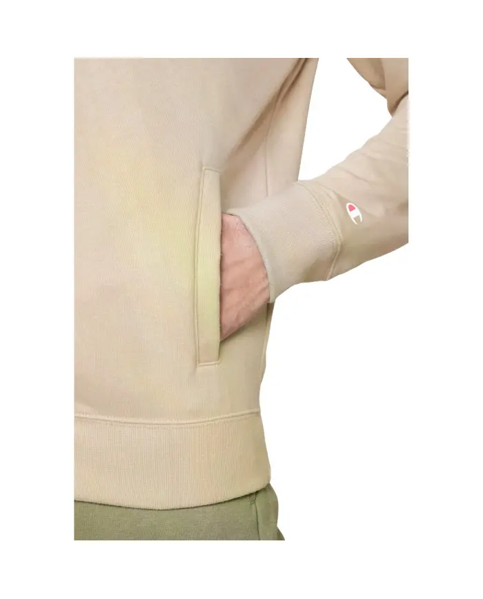 Champion Męska Bluza Full Zip Sweatshirt 218538MS073 Beżowy | Sklep Monotox