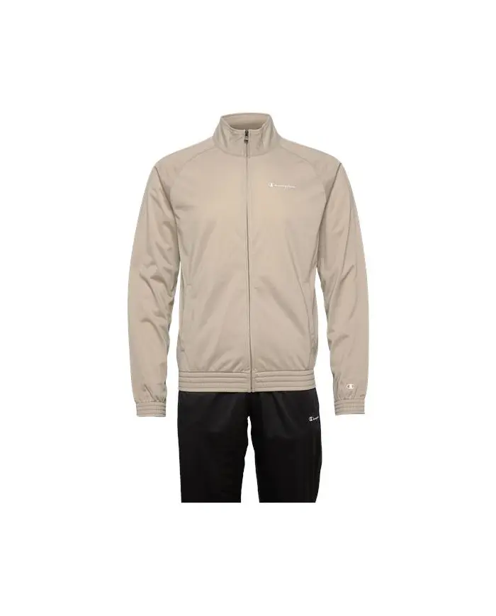 Champion Męskie Dresy Tracksuit 218714MS073 Beżowy | Sklep Monotox