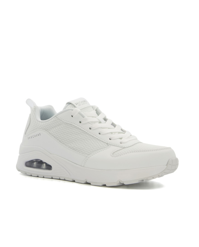 Skechers Męskie Sneakersy Uno Fastime 237016WHT Biały | Sklep Monotox