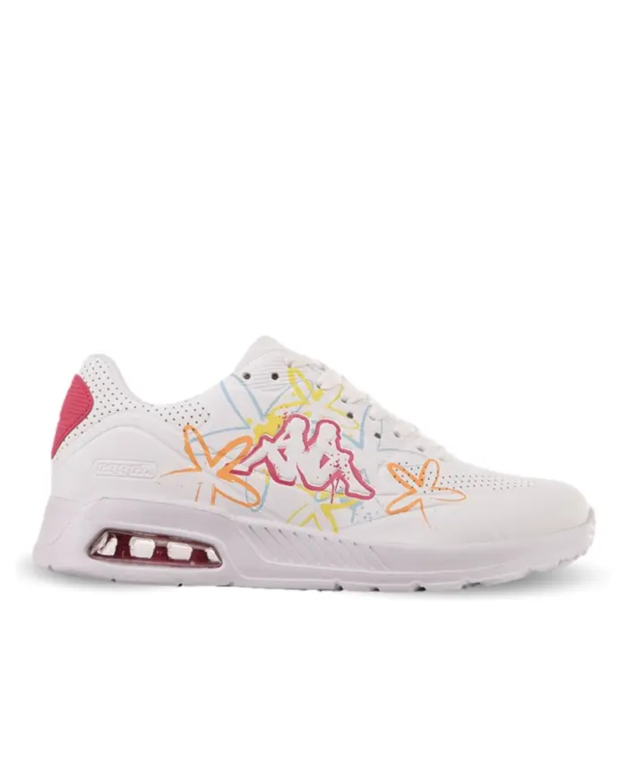 Kappa Damskie Sneakersy Harlem EMB FL 243306FL1017 White | Sklep Monotox