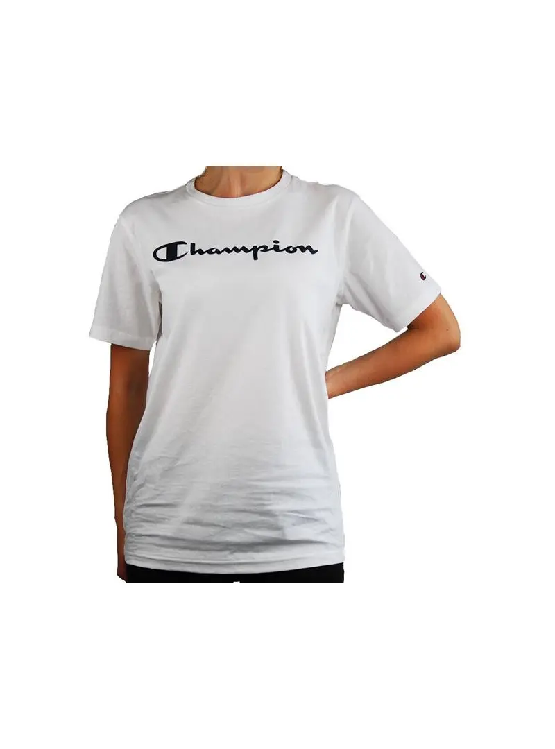 Champion Dziecięcy T-shirt Crewneck T-shirt 305365WW001 Biały | Sklep Monotox