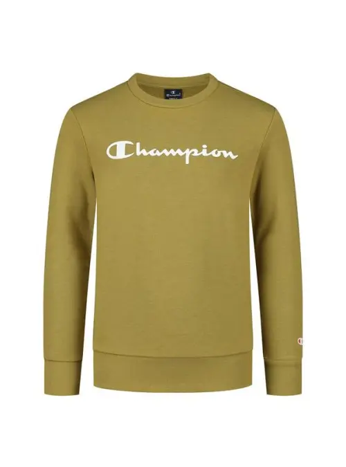 Champion Dziecięca Bluza Crewneck Sweatshirt 305905GS092 Zielony | Sklep Monotox