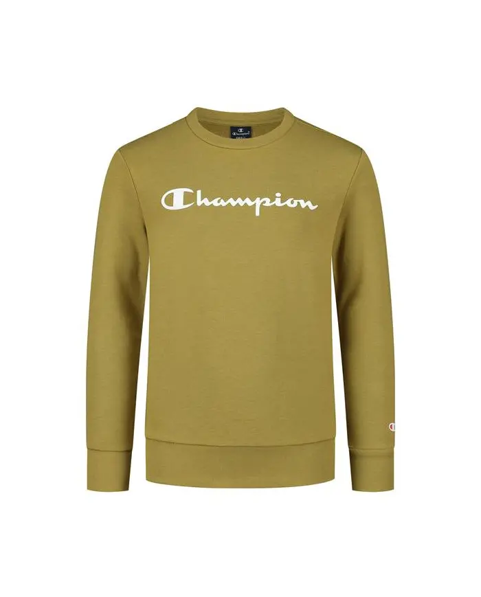 Champion Dziecięca Bluza Crewneck Sweatshirt 305905GS092 Zielony | Sklep Monotox