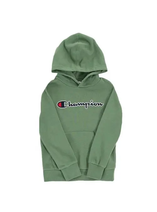 Champion Dziecięca Bluza Hooded Sweatshirt 305949GS098 Zielony | Sklep Monotox