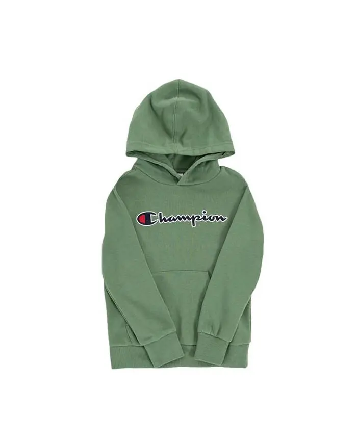 Champion Dziecięca Bluza Hooded Sweatshirt 305949GS098 Zielony | Sklep Monotox