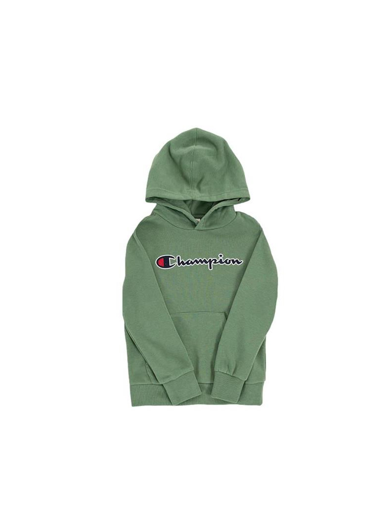 Champion Dziecięca Bluza Hooded Sweatshirt 305949GS098 Zielony | Sklep Monotox