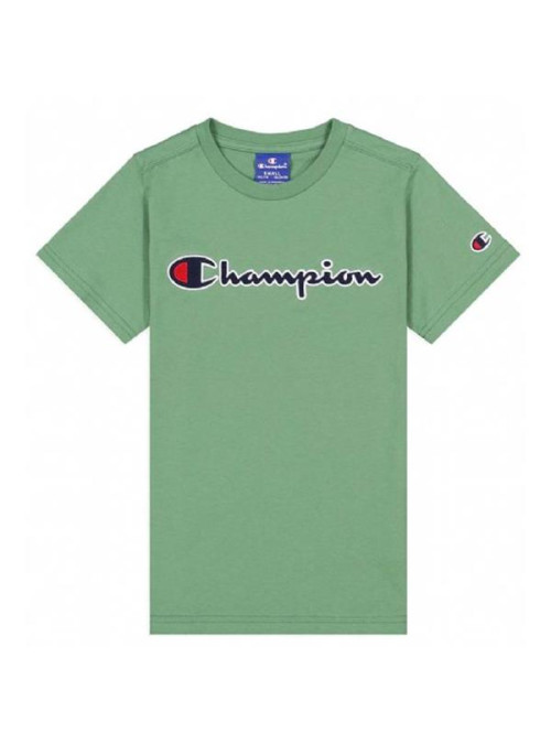 Champion Dziecięcy T-shirt Crewneck T-shirt 305954GS098 Zielony | Sklep Monotox