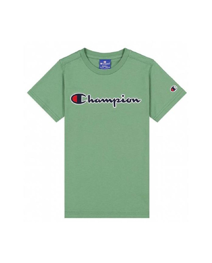 Champion Dziecięcy T-shirt Crewneck T-shirt 305954GS098 Zielony | Sklep Monotox