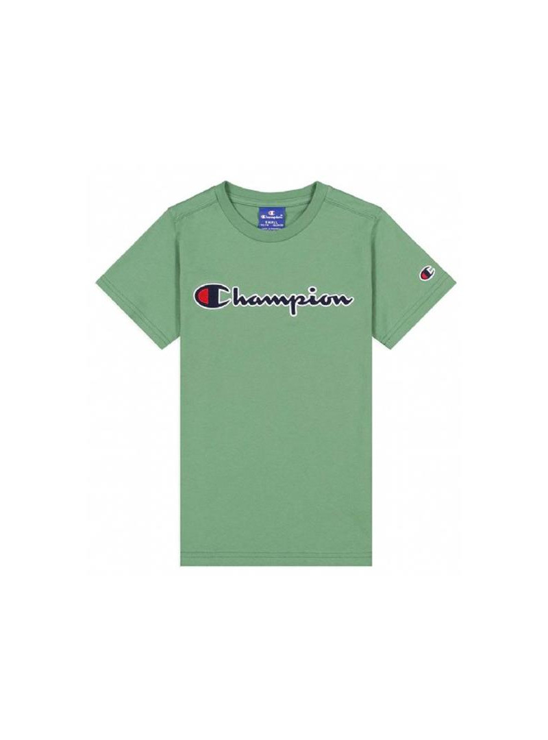 Champion Dziecięcy T-shirt Crewneck T-shirt 305954GS098 Zielony | Sklep Monotox