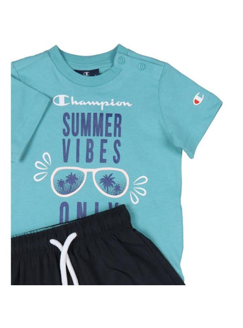 Champion Dziecięce Dresy Set 306049BS148 Niebieski | Sklep Monotox