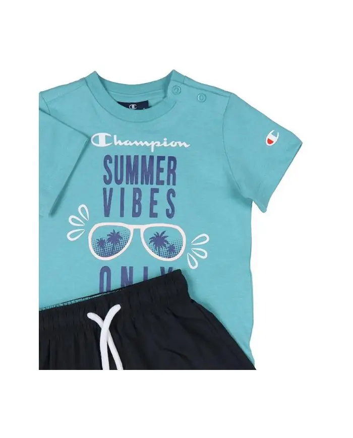 Champion Dziecięce Dresy Set 306049BS148 Niebieski | Sklep Monotox