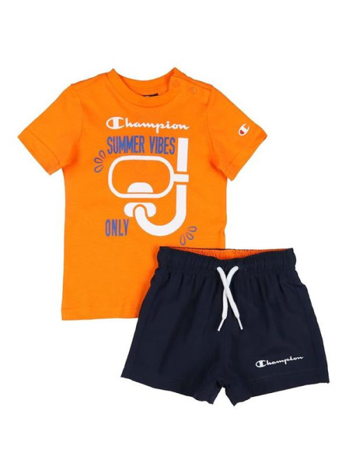 Champion Dziecięce Dresy Set 306049OS017 Pomarańczowy | Sklep Monotox