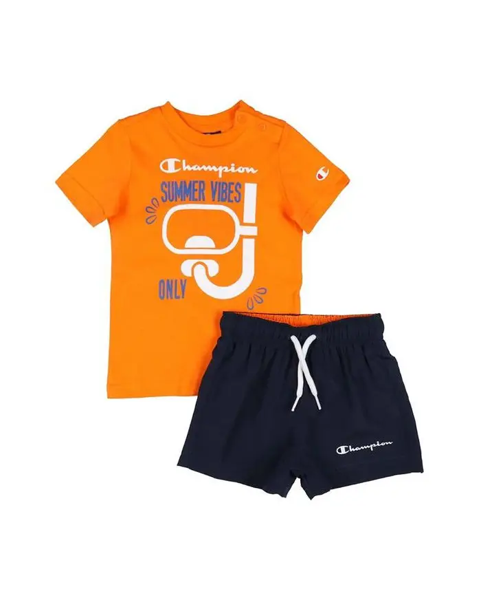 Champion Dziecięce Dresy Set 306049OS017 Pomarańczowy | Sklep Monotox