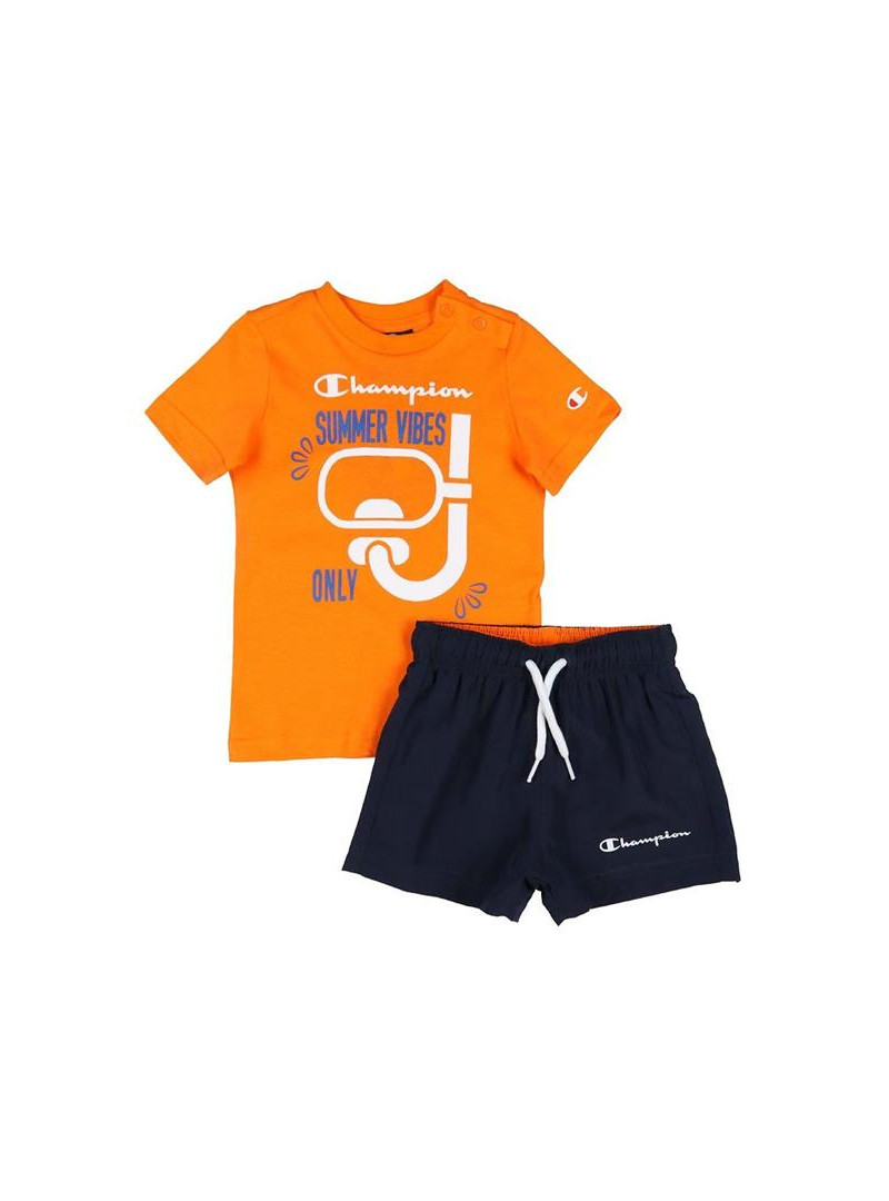 Champion Dziecięce Dresy Set 306049OS017 Pomarańczowy | Sklep Monotox