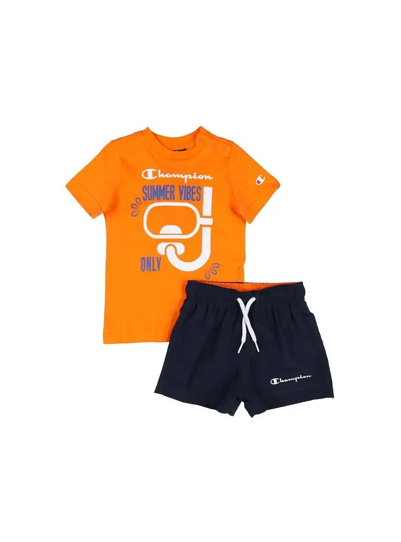 Champion Dziecięce Dresy Set 306049OS017 Pomarańczowy | Sklep Monotox