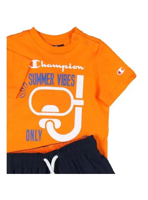 Champion Dziecięce Dresy Set 306049OS017 Pomarańczowy | Sklep Monotox