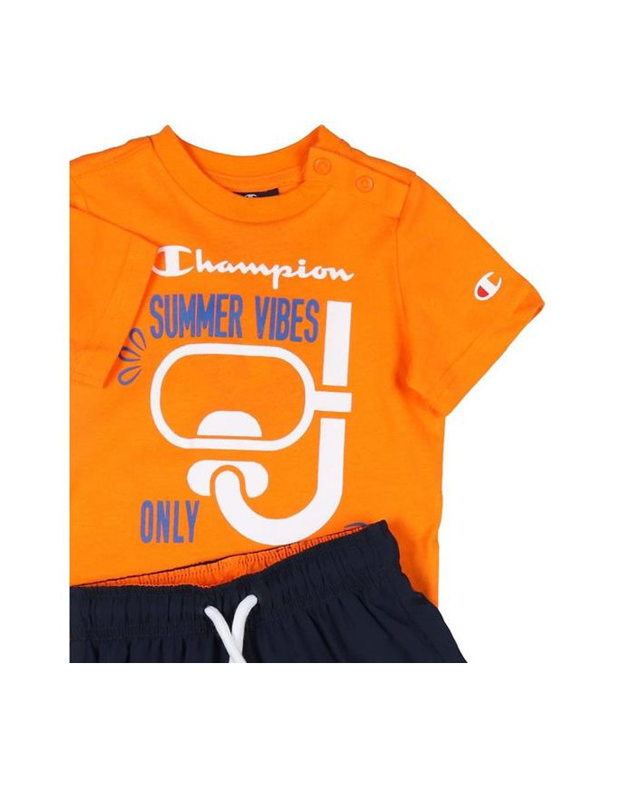 Champion Dziecięce Dresy Set 306049OS017 Pomarańczowy | Sklep Monotox