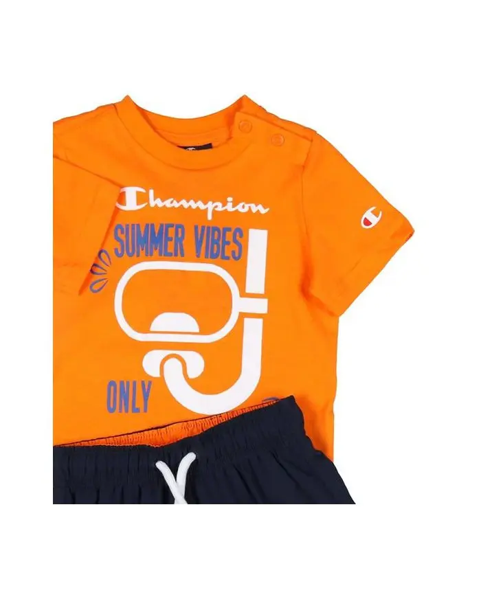 Champion Dziecięce Dresy Set 306049OS017 Pomarańczowy | Sklep Monotox