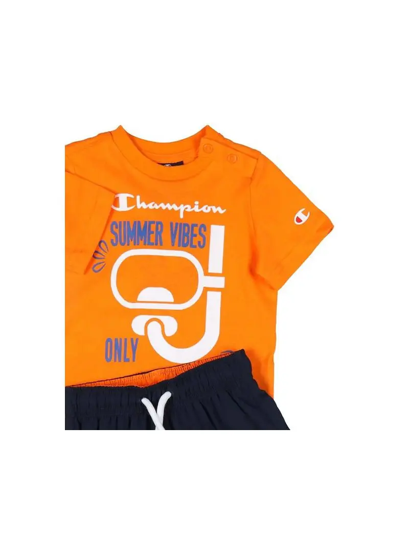 Champion Dziecięce Dresy Set 306049OS017 Pomarańczowy | Sklep Monotox