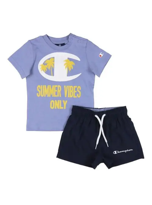 Champion Dziecięce Dresy Set 306049VS076 Fioletowy | Sklep Monotox