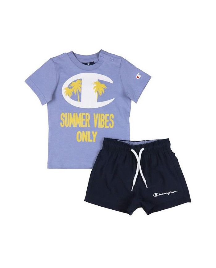 Champion Dziecięce Dresy Set 306049VS076 Fioletowy | Sklep Monotox