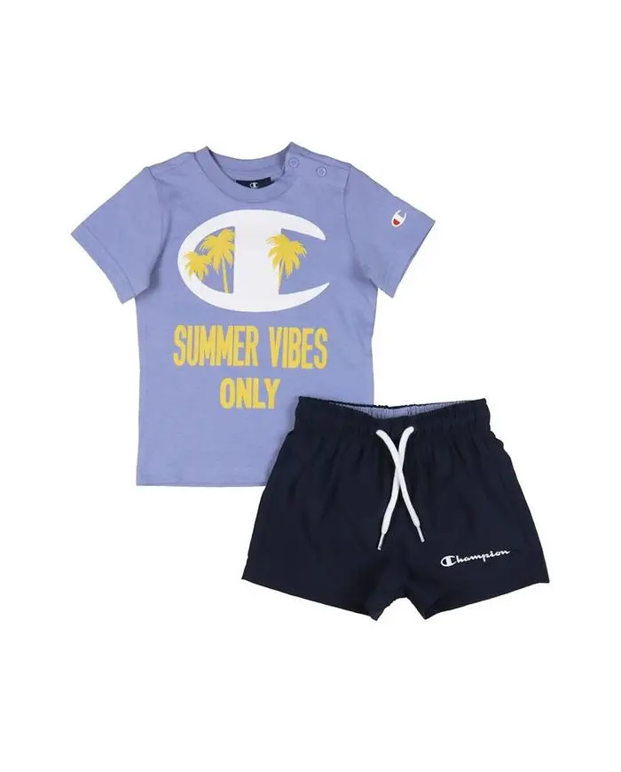 Champion Dziecięce Dresy Set 306049VS076 Fioletowy | Sklep Monotox