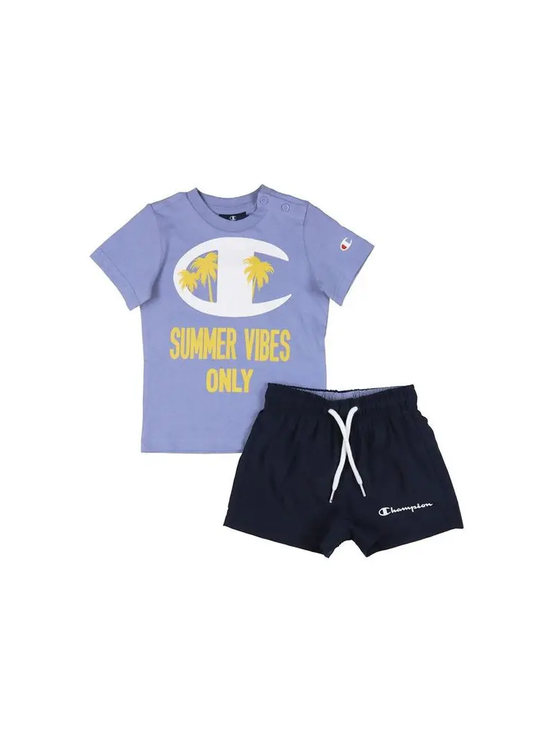 Champion Dziecięce Dresy Set 306049VS076 Fioletowy | Sklep Monotox