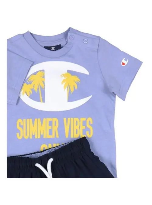 Champion Dziecięce Dresy Set 306049VS076 Fioletowy | Sklep Monotox