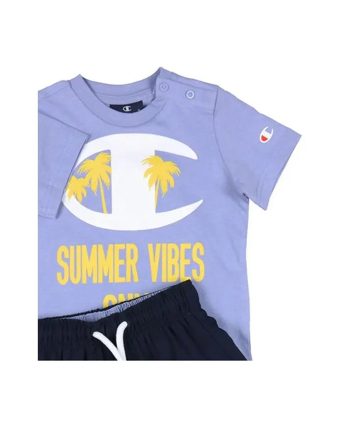 Champion Dziecięce Dresy Set 306049VS076 Fioletowy | Sklep Monotox