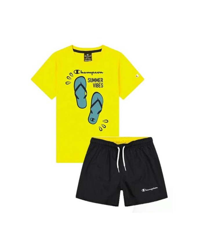 Champion Dziecięce Dresy Set 306050YS099 Żółty | Sklep Monotox
