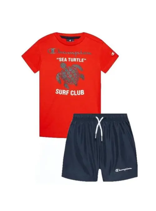 Champion Dziecięce Dresy Set 306052RS046 Czerwony | Sklep Monotox