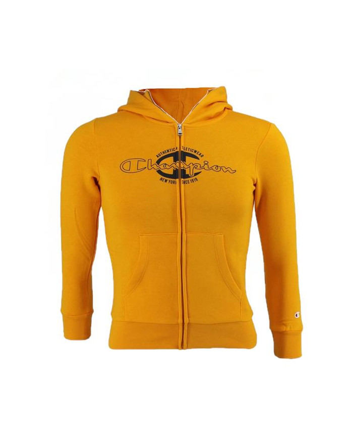 Champion Dziecięca Bluza Hooded Full Zip Sweatshirt 306170YS113 Pomarańczowy | Sklep Monotox