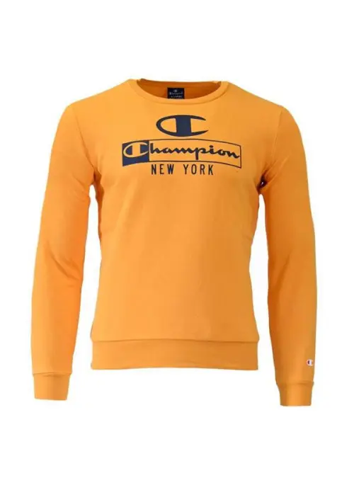 Champion Dziecięca Bluza Crewneck Sweatshirt 306172YS113 Żółty | Sklep Monotox