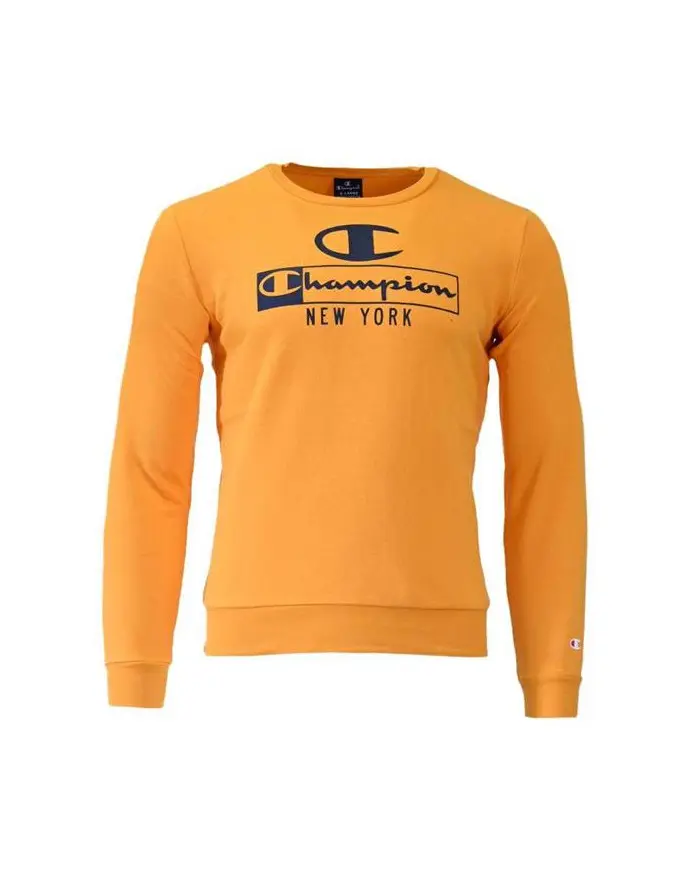 Champion Dziecięca Bluza Crewneck Sweatshirt 306172YS113 Żółty | Sklep Monotox