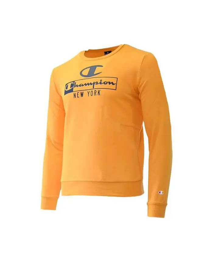 Champion Dziecięca Bluza Crewneck Sweatshirt 306172YS113 Żółty | Sklep Monotox