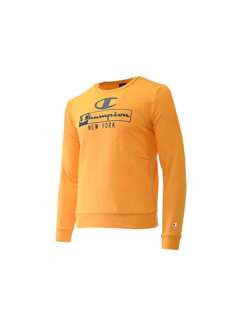 Champion Dziecięca Bluza Crewneck Sweatshirt 306172YS113 Żółty | Sklep Monotox