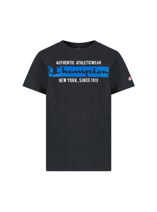 Champion Dziecięcy T-shirt Crewneck T-shirt 306174KK001 Czarny | Sklep Monotox
