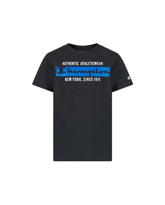 Champion Dziecięcy T-shirt Crewneck T-shirt 306174KK001 Czarny | Sklep Monotox