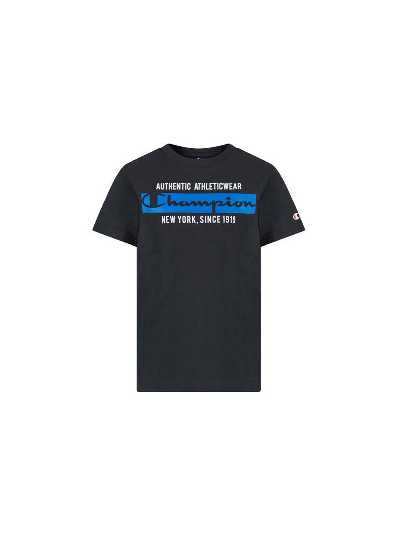 Champion Dziecięcy T-shirt Crewneck T-shirt 306174KK001 Czarny | Sklep Monotox