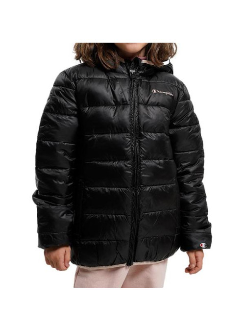 Champion Dziecięca Kurtka Hooded Jacket 306197KK001 Czarny | Sklep Monotox