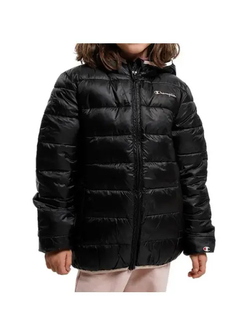 Champion Dziecięca Kurtka Hooded Jacket 306197KK001 Czarny | Sklep Monotox